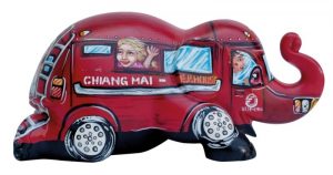 Chiang Mai Red Bus 15cm