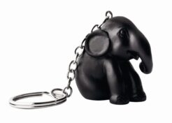 Sleutelhanger zwart zittend