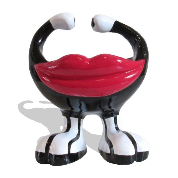 Lip Bowl Black/white Large
