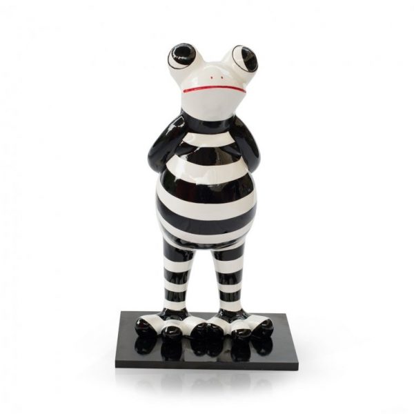 Standing Frog Black/white
