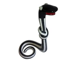 Standing Snake Black/white small