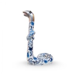 Standing Snake Delftsblauw Silver