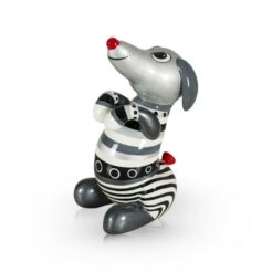 Sitting Hotdog multi color silver Kunst en Kadootjes