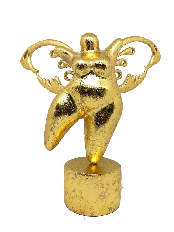 Molly with wings gold Kunst en Kadootje