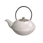 Japanse theepot "Takeshi" wit Kunst en Kadootjes