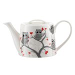 Theepot Uil/harten Kunst en Kadootjes