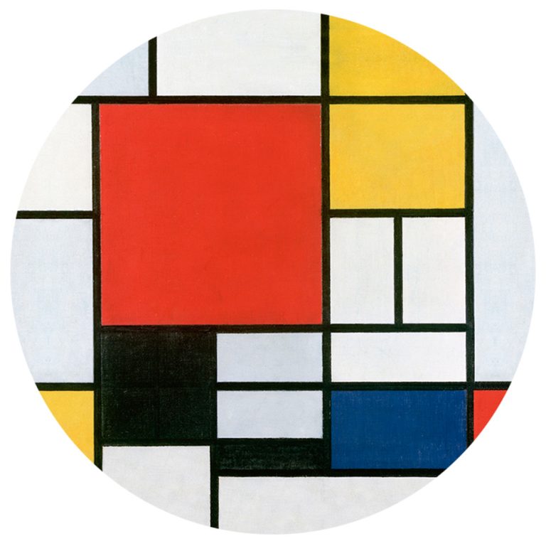 Paperweight Mondriaan, Composition Kunst en Kadootjes