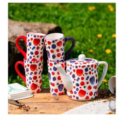 Theepot colorful fruits Kunst en Kadootjes