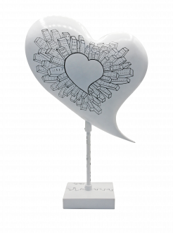 Heartbeats in the city 20 cm Kunst en Kadootjes