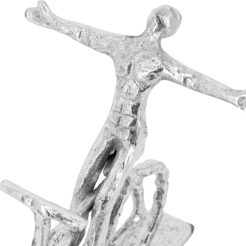 Beeldje fiets zilver Kunst en Kadootjes