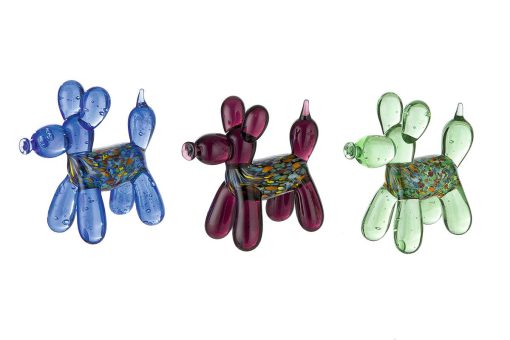 3-delige set Glazen Mini Balloon Dogs