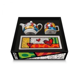 Britto 3-delige set met Theepot, Mok en Dienblad