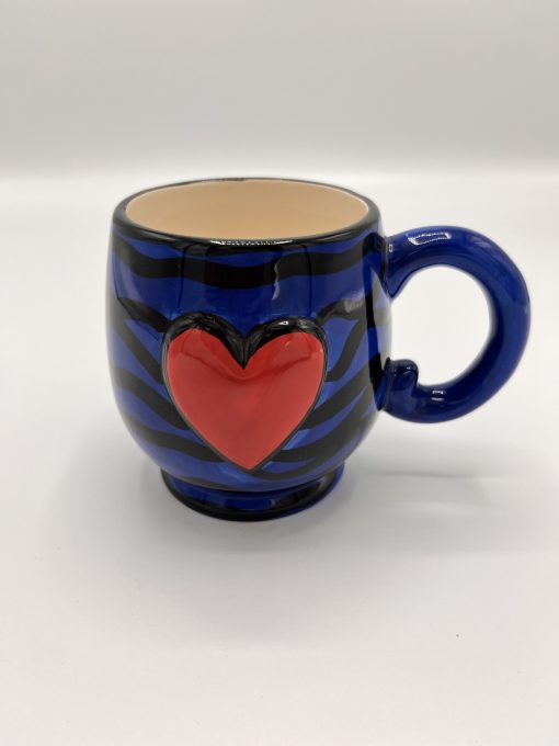 Blauw Mok met rode hart