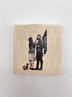 Banksy Tegel ‘Anarchist Punk and Mum’