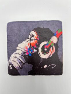 Banksy Tegel 'DJ Monkey'