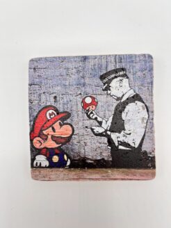 Banksy Tegel 'Mario and Cop'