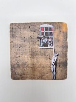 Banksy Tegel 'Well Hung Lover'