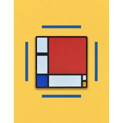 Mondriaan PVC Magneet