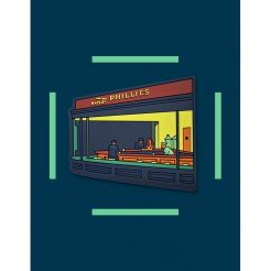 Hopper - Nighthawks PVC Magneet