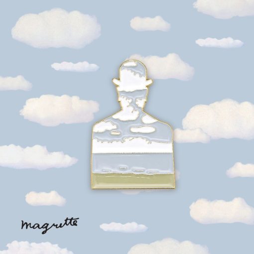 Magritte - Silhouette uit Décalcomanie Pin