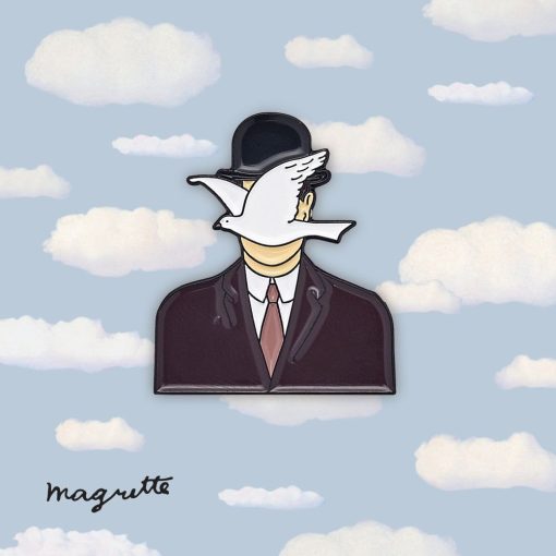 Magritte - L'homme au chapeau Melon Pin