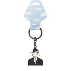 Magritte - L'homme au chapeau Melon Sleutelhanger