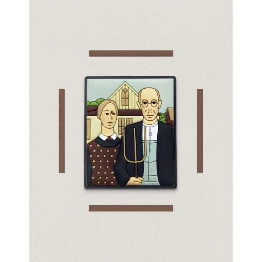 Wood - American Gothic PVC Magneet
