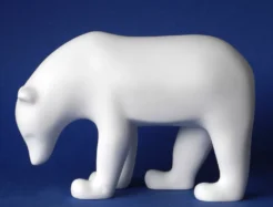 Pompon "Ours Brun" (wit)