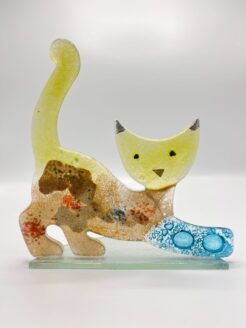 Liggende Kat Large - Hydra Lime