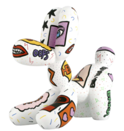 Balloon Dog - Fetch White Pat-Pop