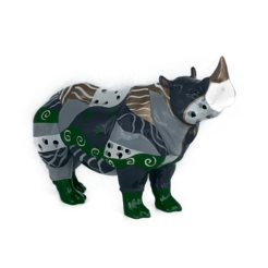 Art24 design - Rhino “Juan” Multicolor