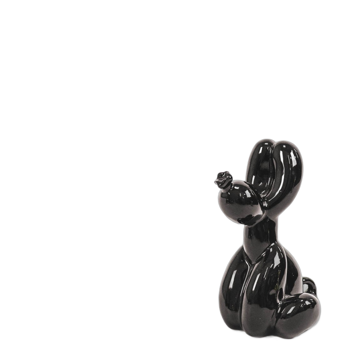 Balloon Dogs - Black Sitting Balloon Dog