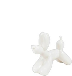 Balloon Dogs - White Balloon Dog Small