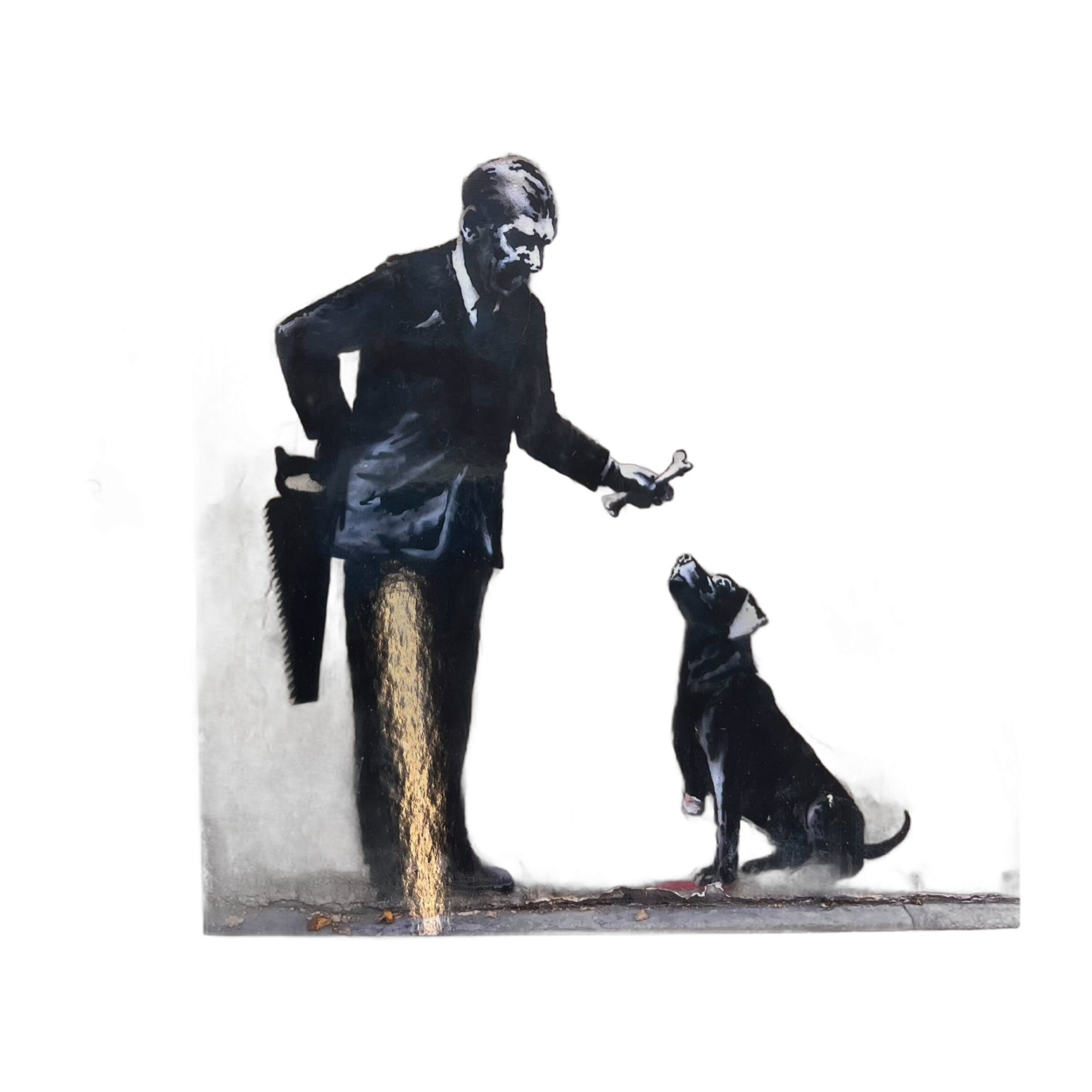 Banksy - Mini Schilderij “Beloond met Verlies”