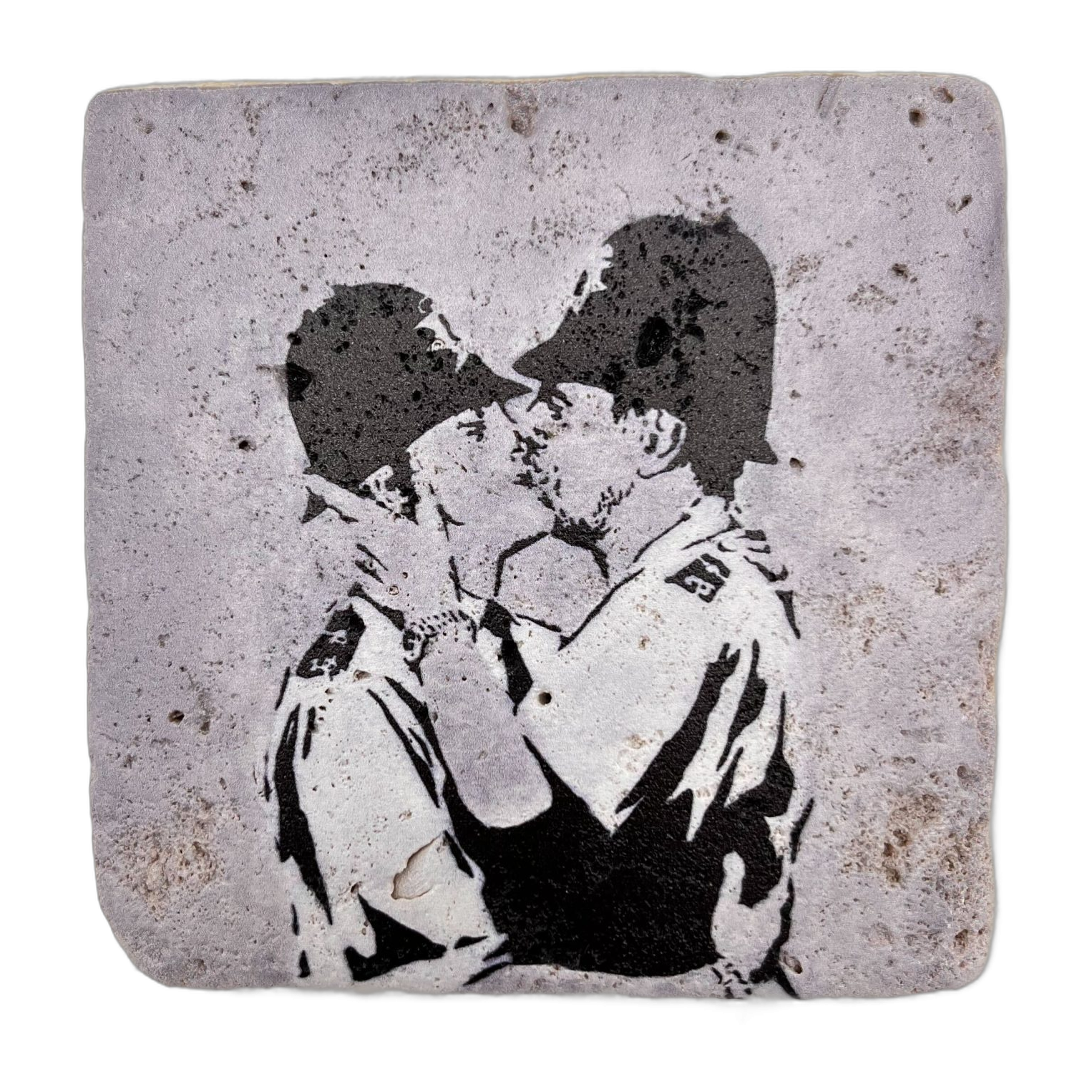 Banksy Tegel ‘Kissing Coppers’