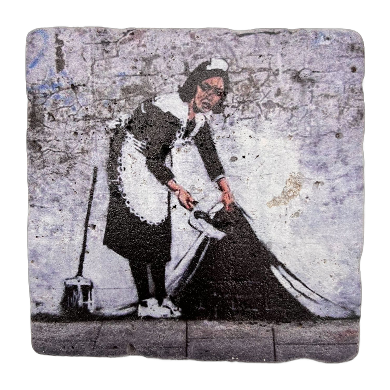 Banksy Tegel ‘Sweep It Under the Carpet’
