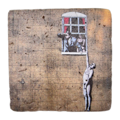 Banksy Tegel ‘Well Hung Lover’
