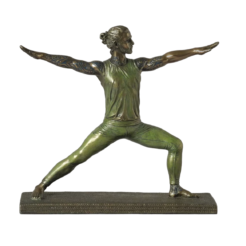 Body Talk Yoga – Warrior pose, getatoeëerd