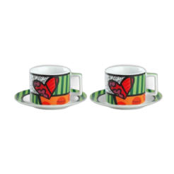 Britto Cappuccino Kopjes set “Hart”