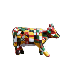 CowParade - Afro Pop (medium ceramic)
