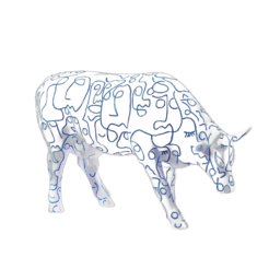 CowParade - Arty Cow (Large)