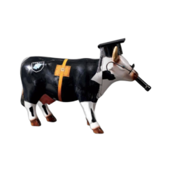 CowParade - Cow Doutora (medium ceramic)