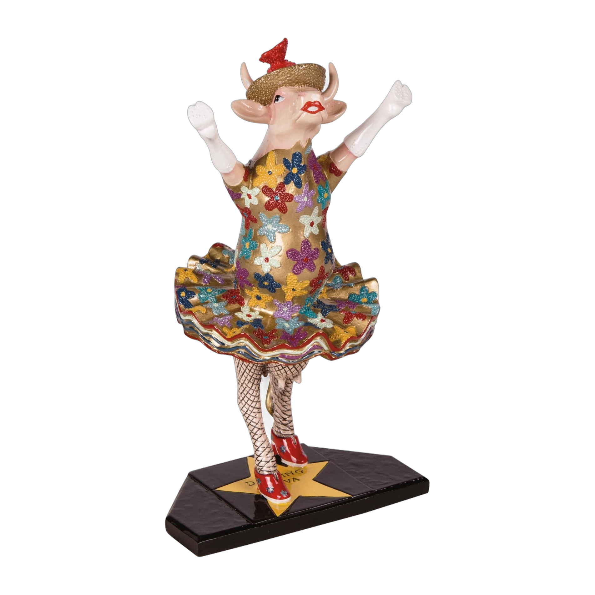 CowParade - Dancing Diva (medium resin)