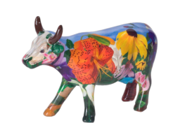 CowParade - Georgia O’Kowffe (medium ceramic)
