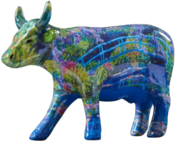 CowParade - Giverny Cow (medium ceramic)