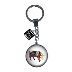 CowParade - Glazen sleutelhanger – Picowso’s African Period