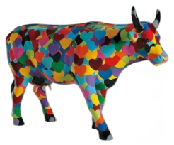 CowParade - Heartstanding Cow (Large)