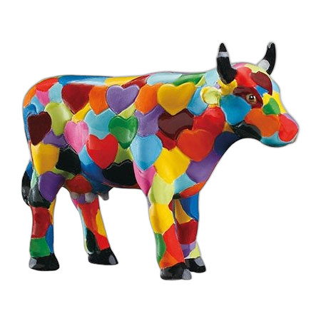 CowParade - Heartstanding Cow (small)