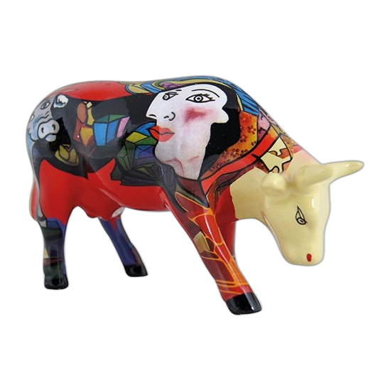 CowParade - Homage to Picowso’s African Period (medium ceramic)