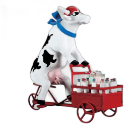 CowParade - Lait Triporteur (medium resin)